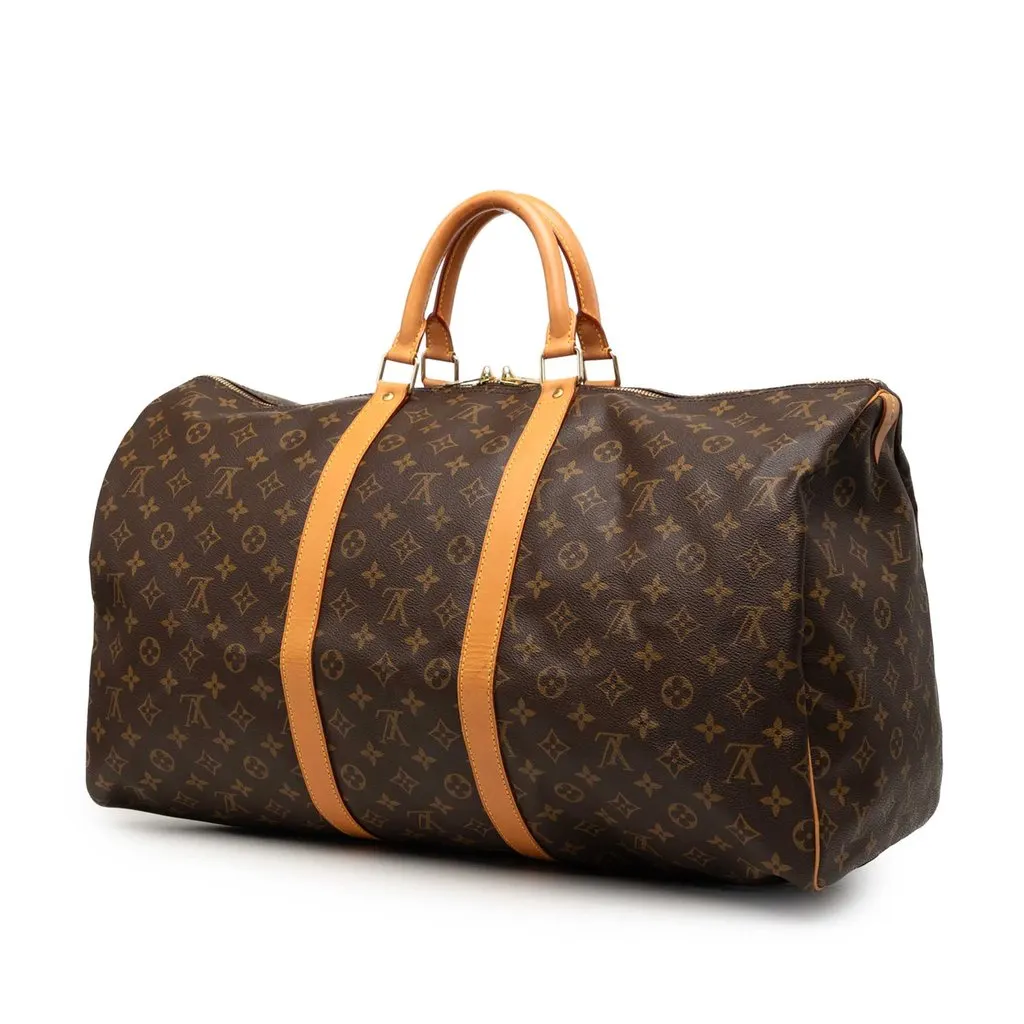 Louis Vuitton Monogram Keepall 55 Brown Very good - Back View