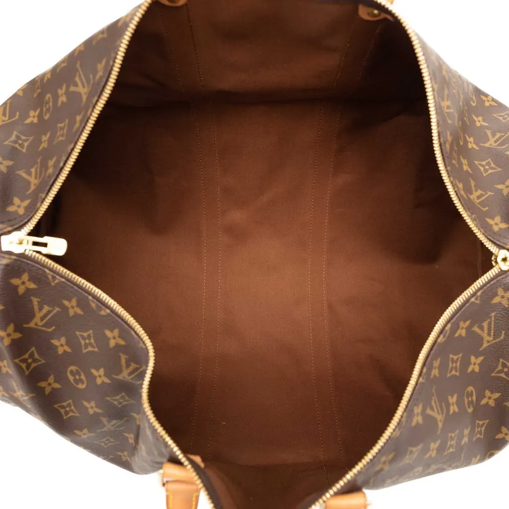Louis Vuitton Monogram Keepall 55 Brown Very good - Model View