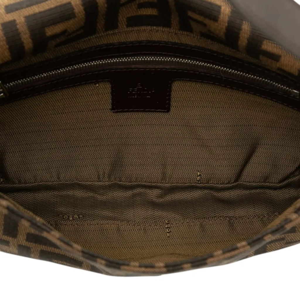 Fendi Zucca Canvas Baguette Brown Canvas Good - Model View