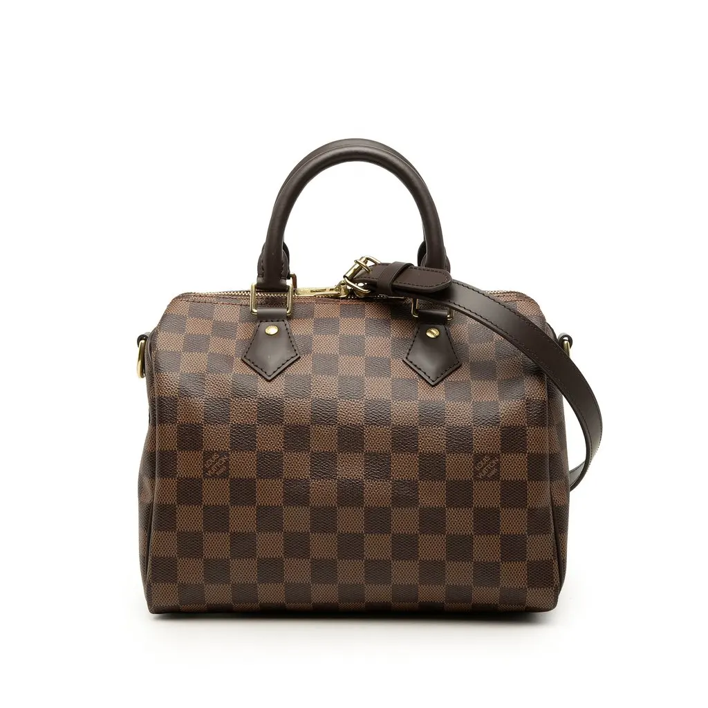 Louis Vuitton Damier Ebene Speedy Bandouliere 25 Brown Very good - Front View