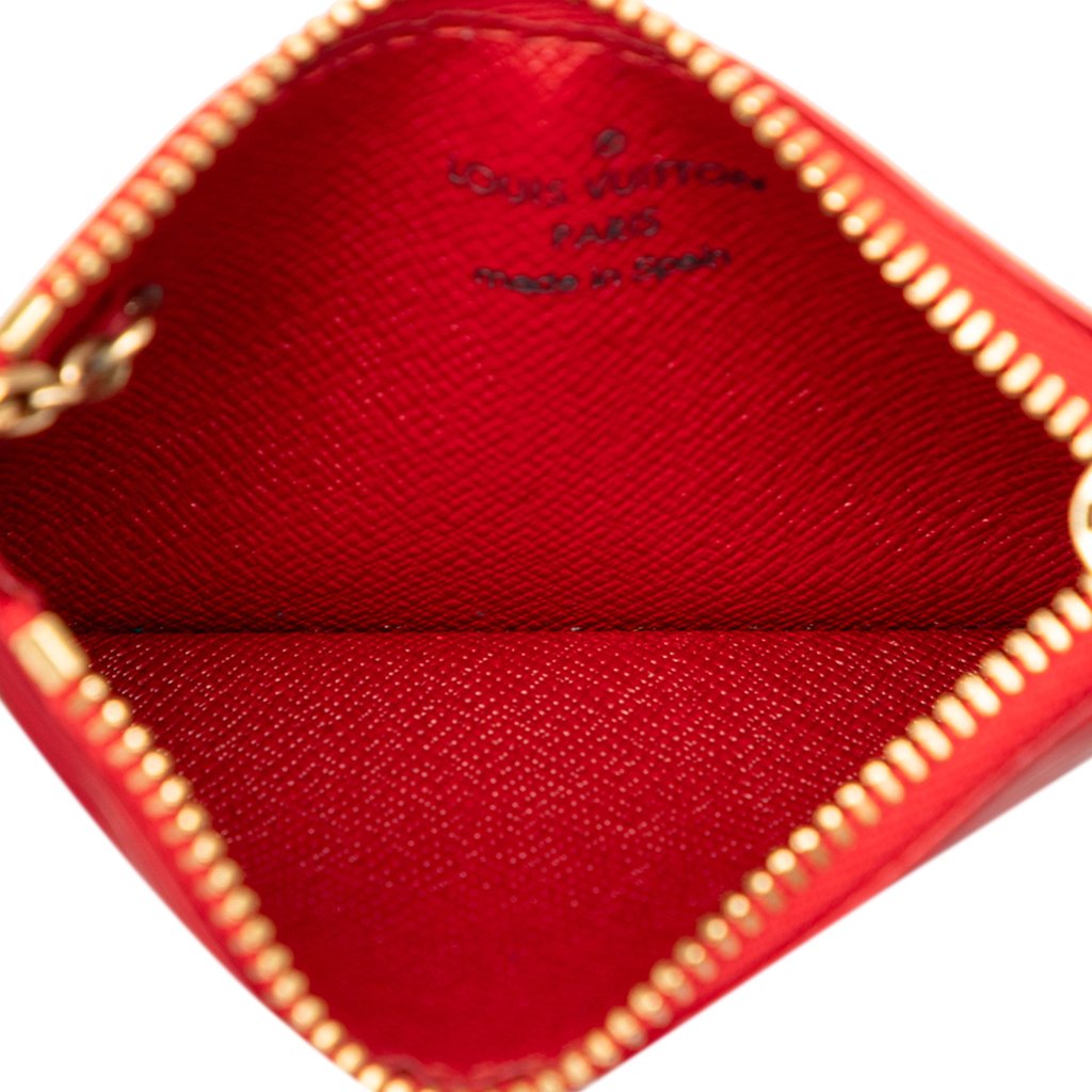Louis Vuitton Epi Pochette Cles Red Leather | Pre-Owned Duba