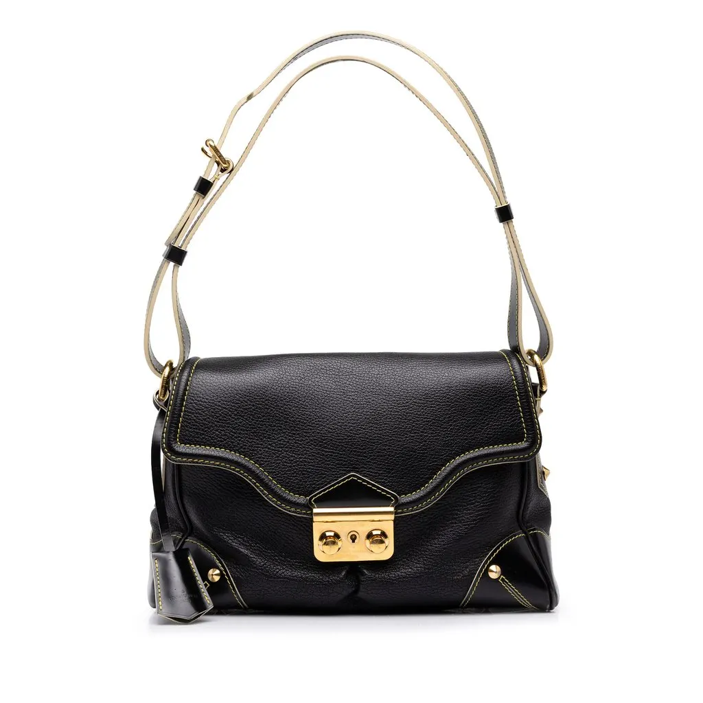 Louis Vuitton Suhali L Essentiel PM Black Leather Very good - Front View