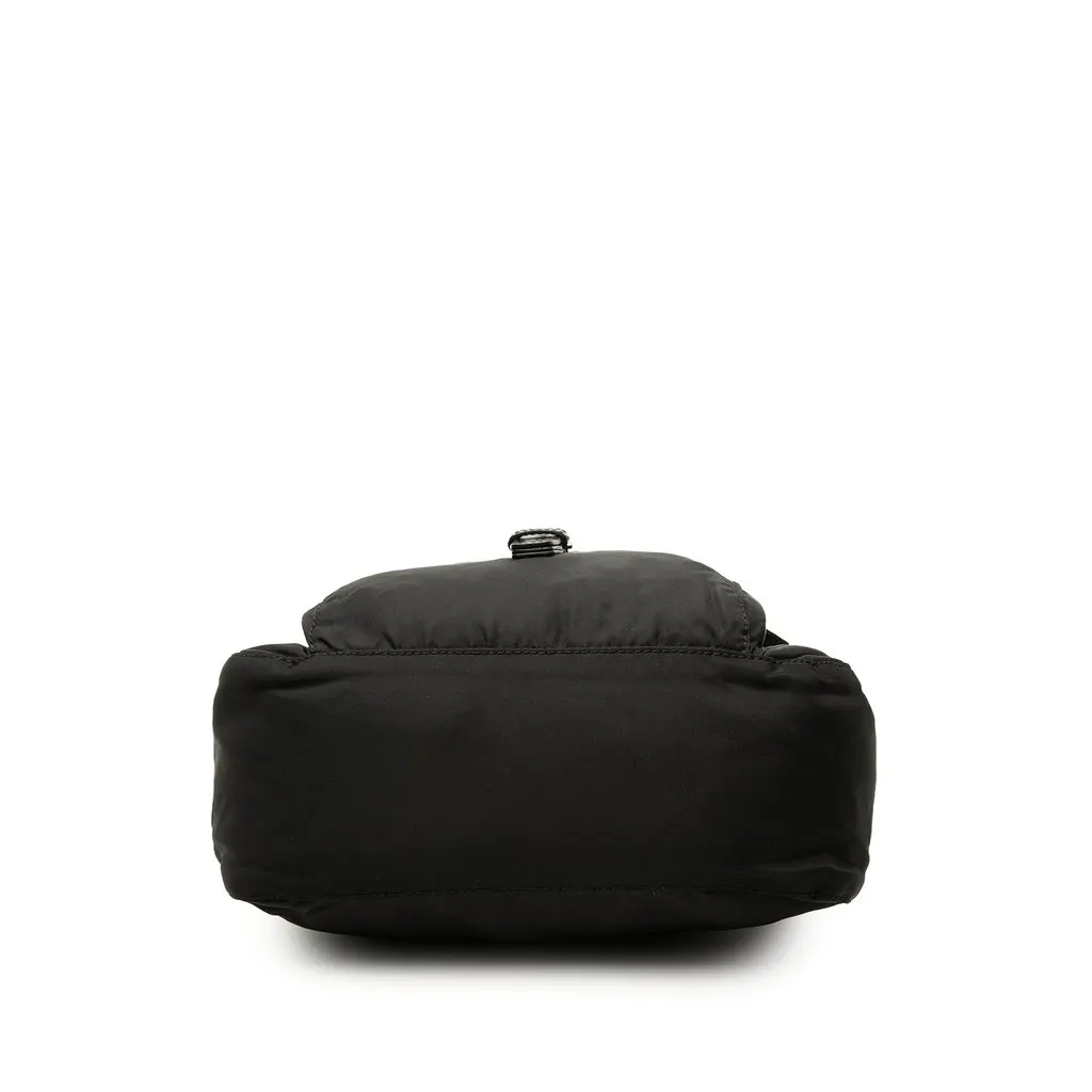 Prada Tessuto Zip Buckle Messenger Bag Black Very good - Inside View
