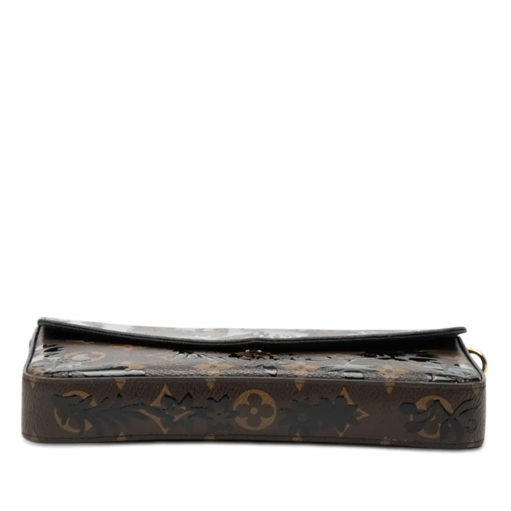 Louis Vuitton Monogram Blossom Pochette Felicie Brown Very good - Inside View