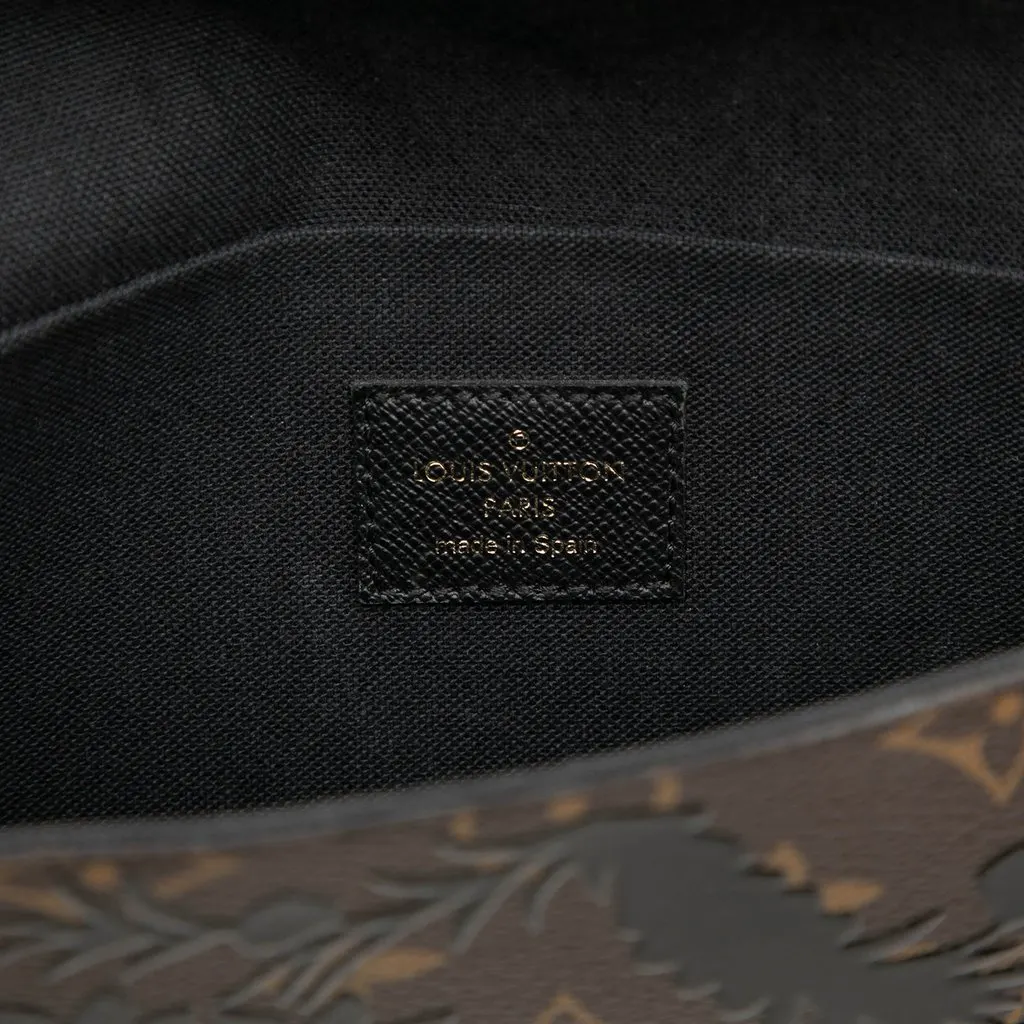 Louis Vuitton Monogram Blossom Pochette Felicie Brown Very good - Box View