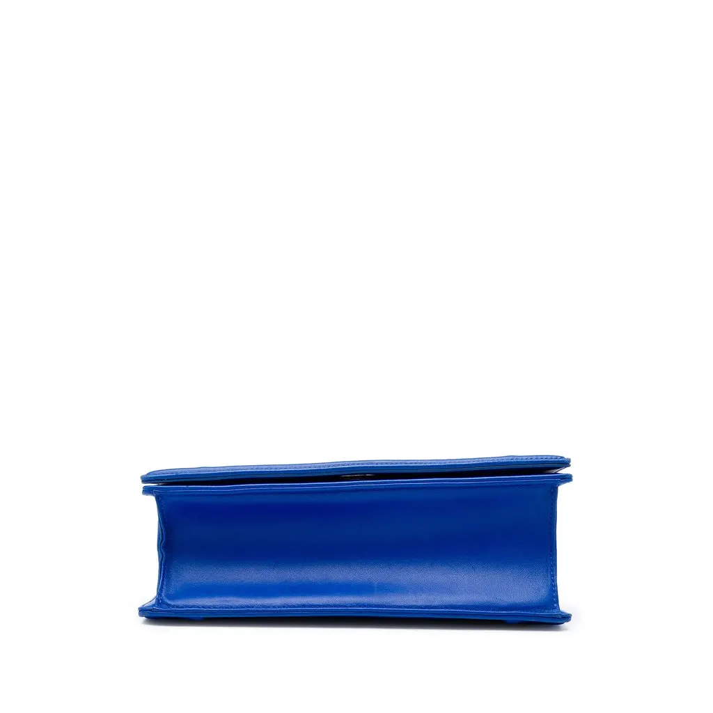 Dior Medium Smooth Calfskin Diorama Flap Blue Leather Very good - Inside View