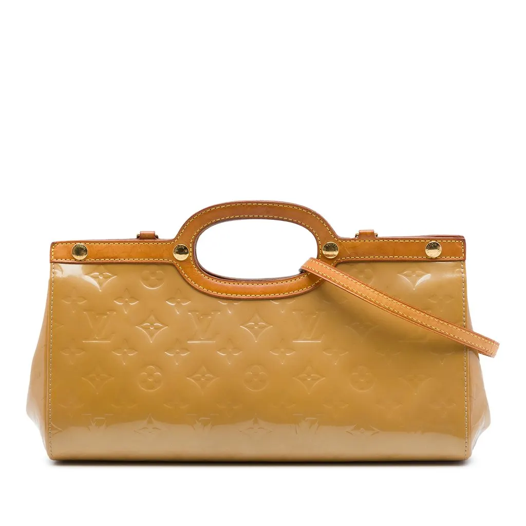 Louis Vuitton Monogram Vernis Roxbury Drive Brown Leather Very good - Front View