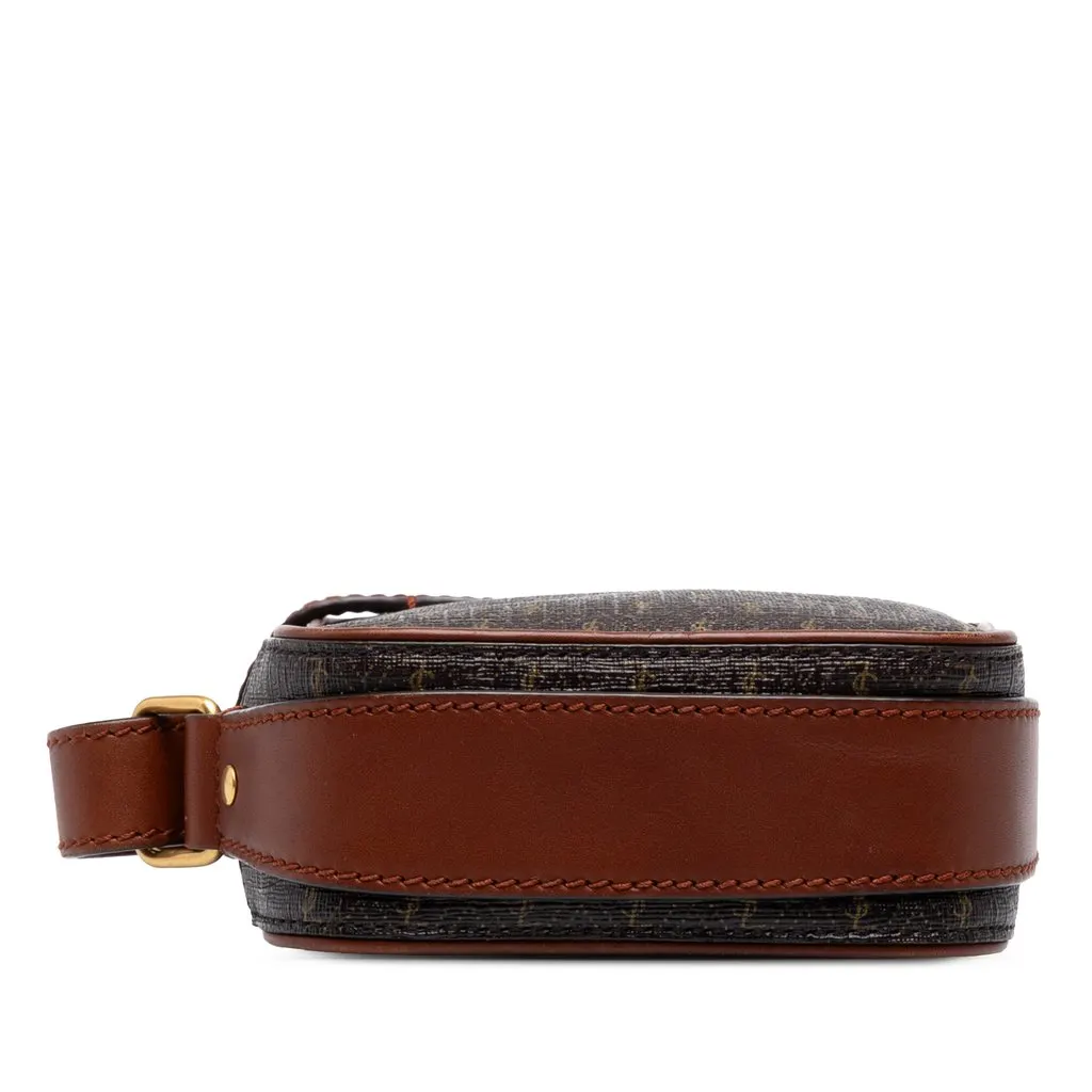 Saint Laurent Le Monogramme Coated Canvas Pouch Crossbody Brown Canvas Very good - Inside View