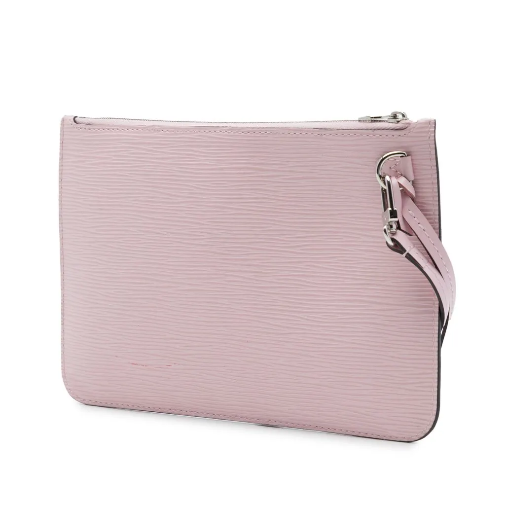 Louis Vuitton Epi Neverfull Pouch Pink Leather Very good - Back View