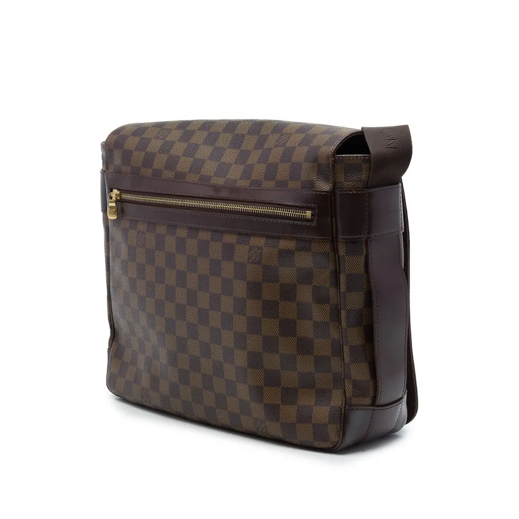 Louis Vuitton Damier Ebene Bastille Brown Canvas Good - Back View