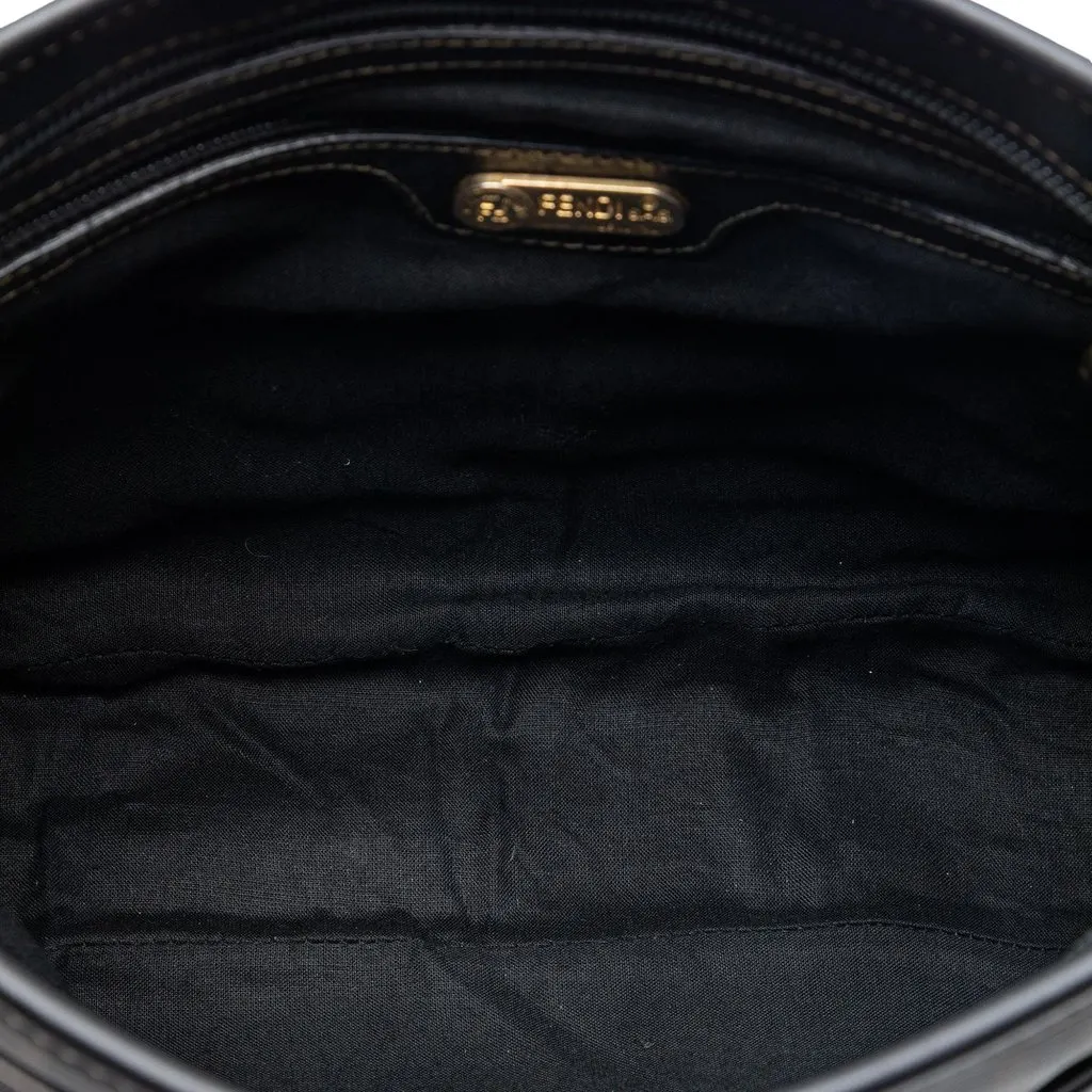 Fendi Zucca Coated Canvas Crossbody Brown Very good - Model View