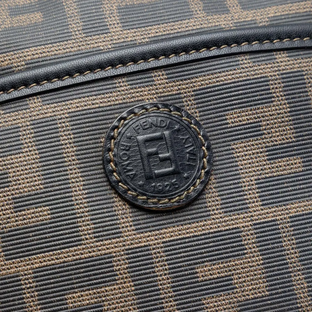Fendi Zucca Coated Canvas Crossbody Brown Very good - Box View