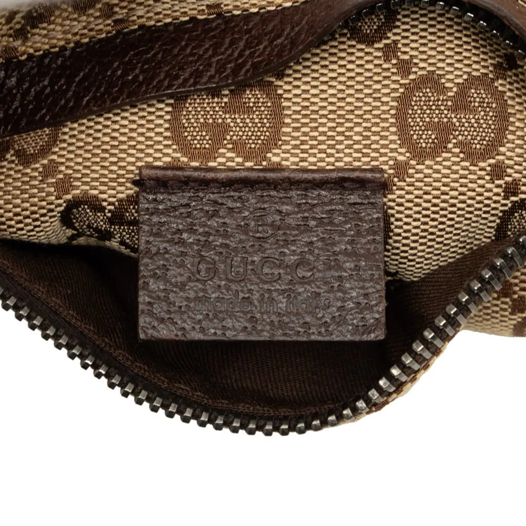 Gucci GG Canvas Double Pocket Belt Bag Beige Canvas Very good - Box View