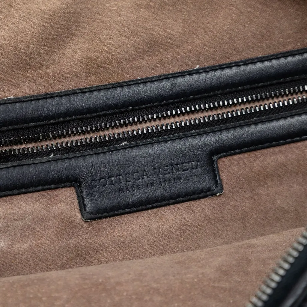 Bottega Veneta Large Nappa Intrecciato Nodini Crossbody Black Leather Very good - Box View