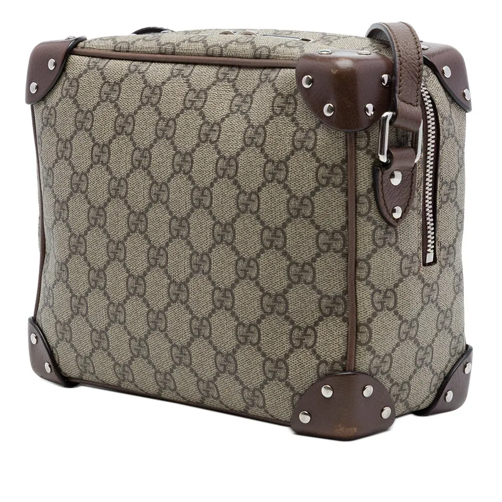 Gucci GG Supreme Soft Trunk Crossbody Beige Very good - Back View