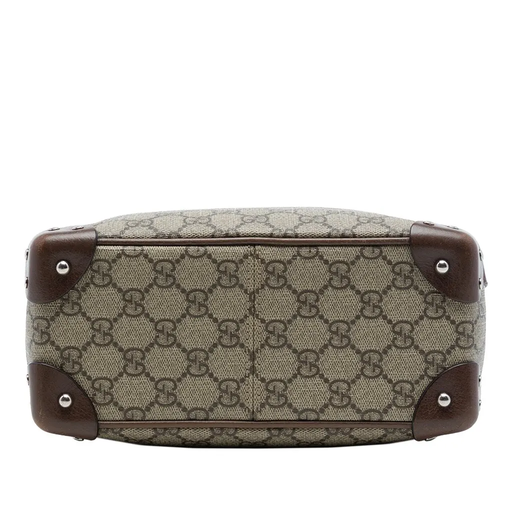 Gucci GG Supreme Soft Trunk Crossbody Beige Very good - Inside View