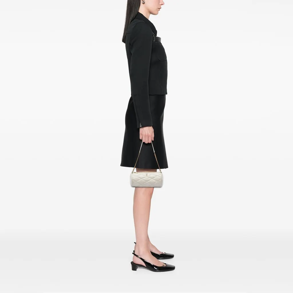 Saint Laurent Mini Quilted Lambskin Sade Tube Bag White Leather Very good - Box View