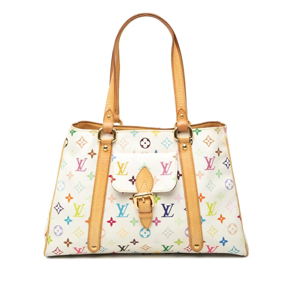 Louis Vuitton Monogram Multicolore Aurelia MM White Very good - Front View