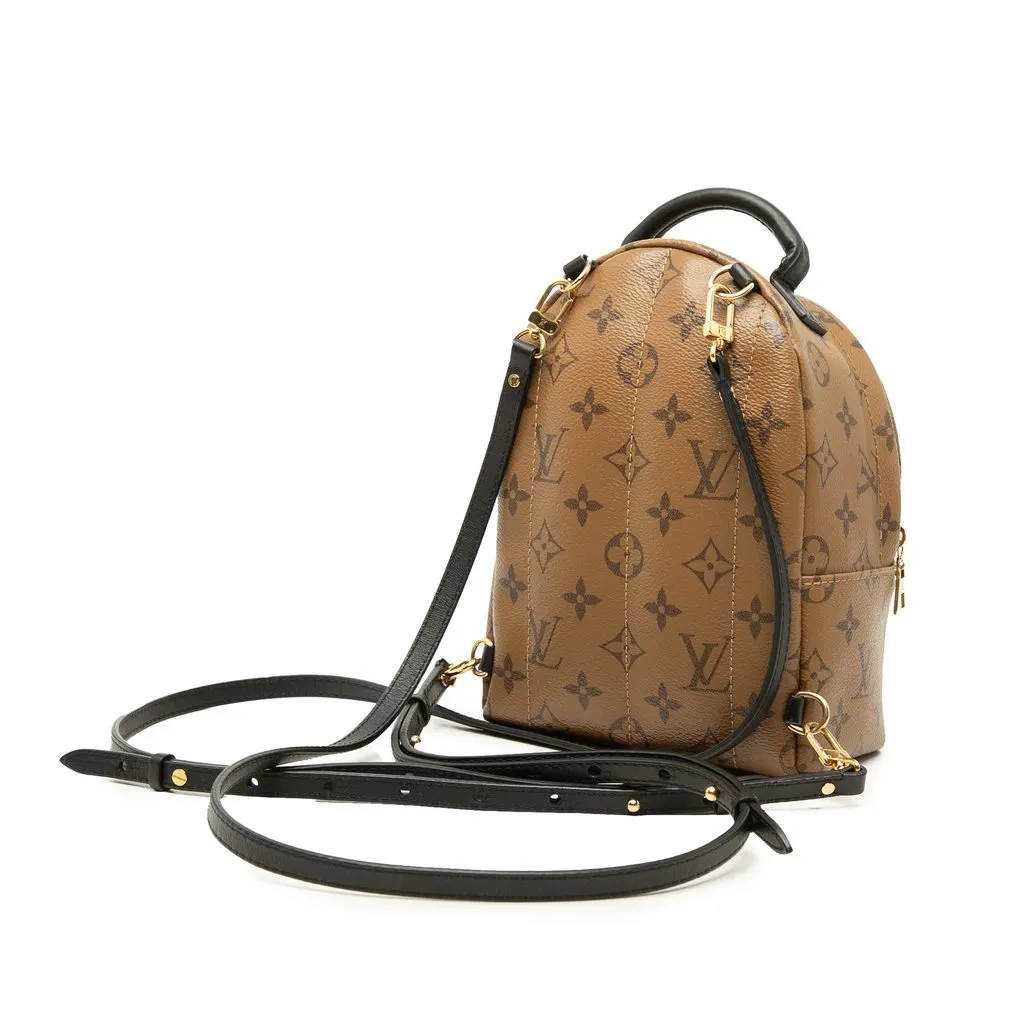 Louis Vuitton Monogram Reverse Mini Palm Springs Brown Very good - Back View