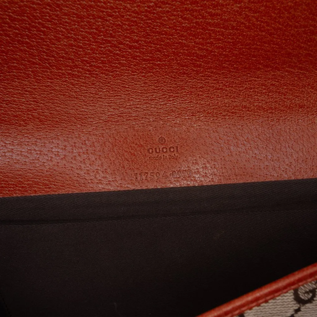 Gucci GG Canvas Bamboo Bar Crossbody Beige Good - Box View