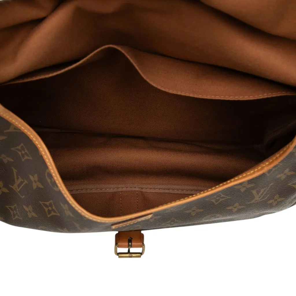 Louis Vuitton Monogram Saumur 35 Brown Good - Model View