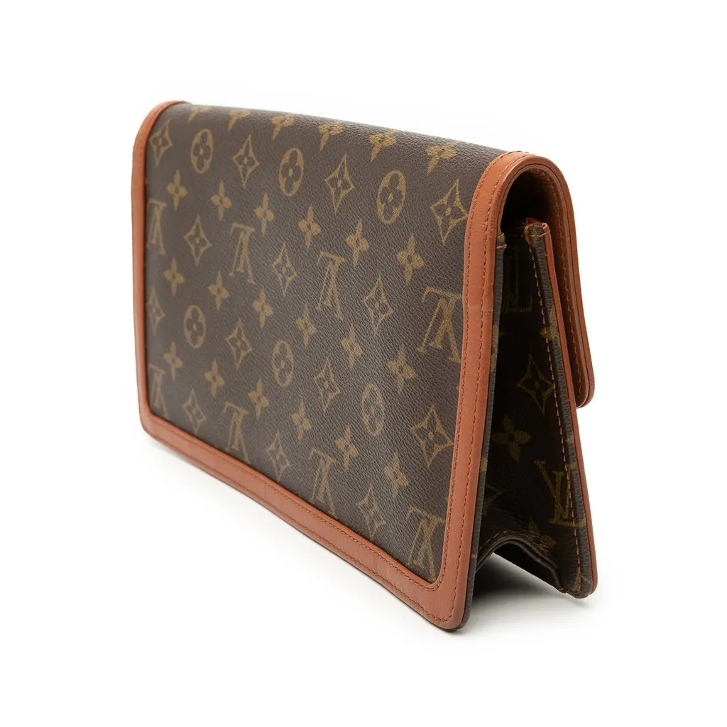 Louis Vuitton Monogram Pochette Dame GM Brown Good - Back View