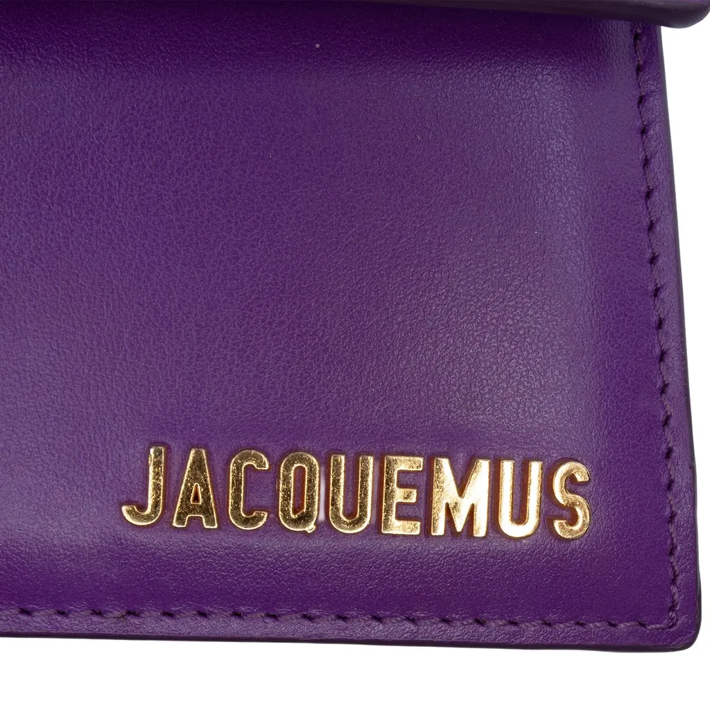 Jacquemus Leather Le Chiquito Noeud Purple Leather Very good - Box View