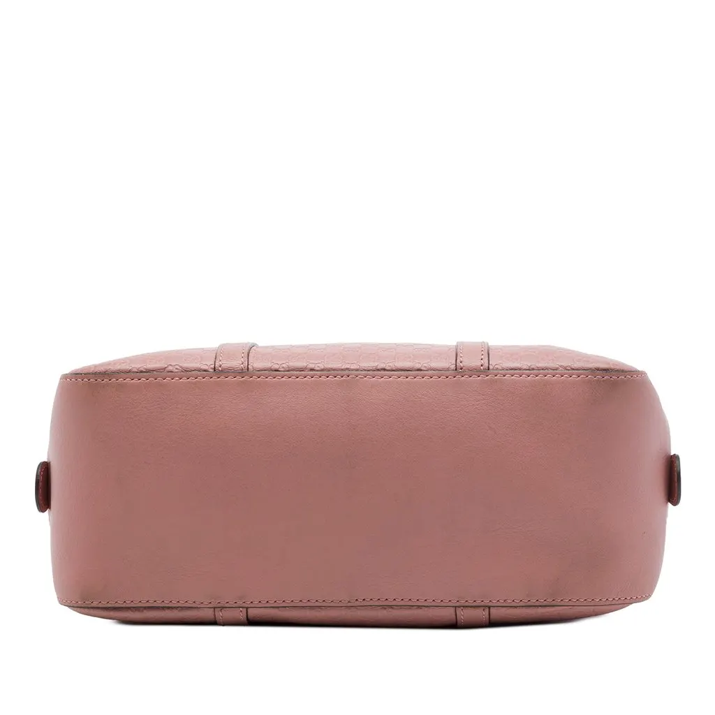 Gucci Small Microguccissima Satchel Pink Leather Very good - Inside View