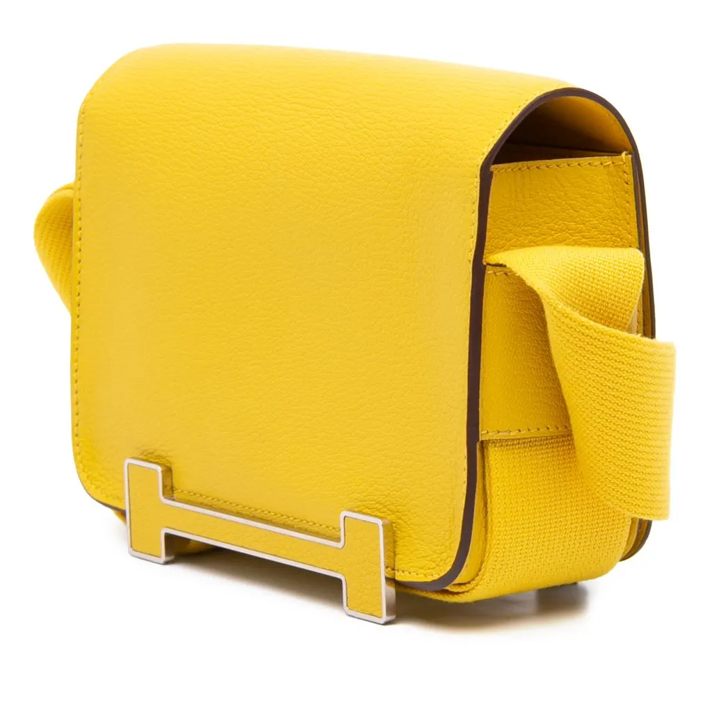 Hermès Chevre Mysore Geta Yellow Leather Very good - Back View