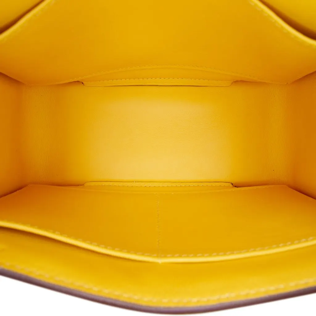 Hermès Chevre Mysore Geta Yellow Leather Very good - Model View