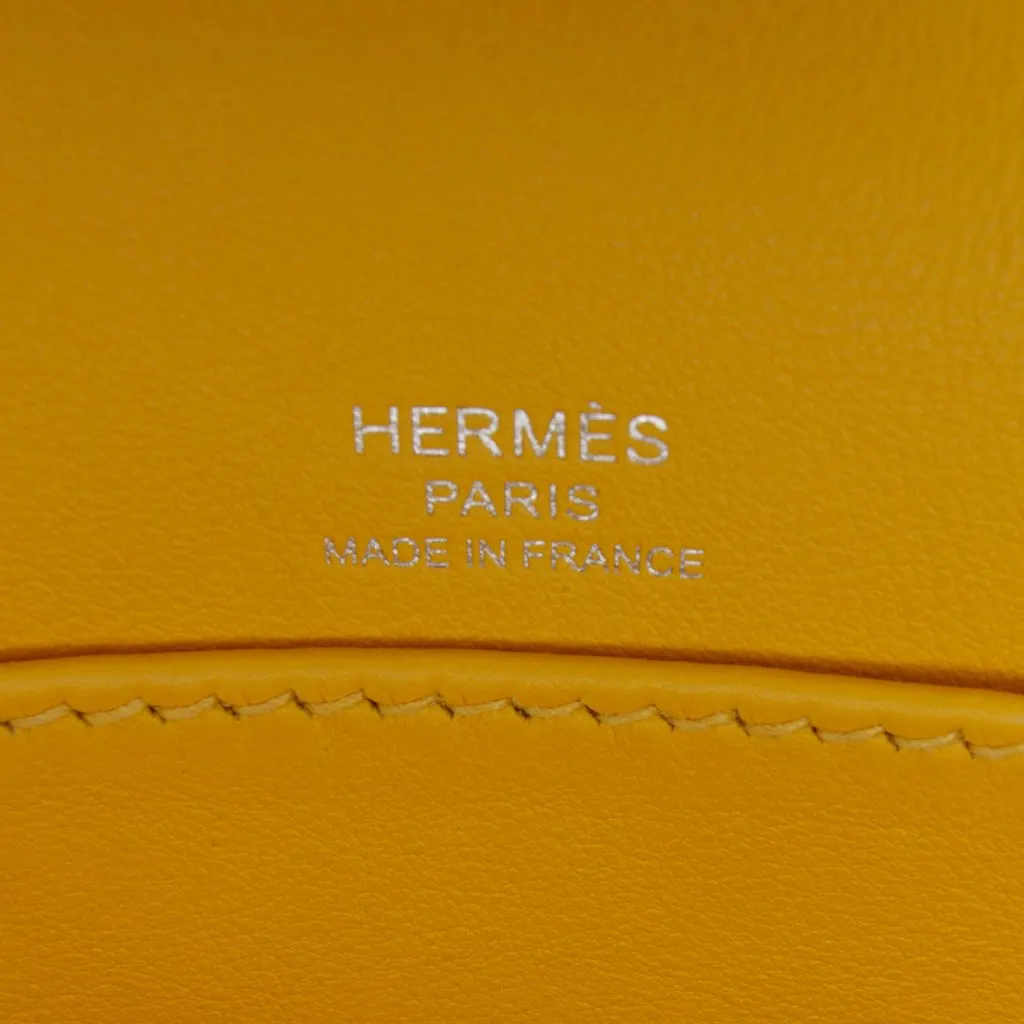 Hermès Chevre Mysore Geta Yellow Leather Very good - Box View
