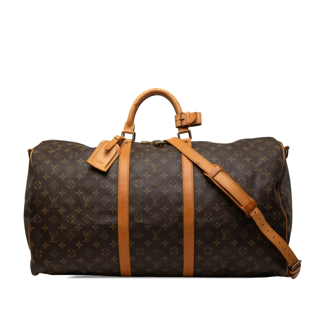 Louis Vuitton Monogram Keepall Bandouliere 60 Brown Very good - Front View
