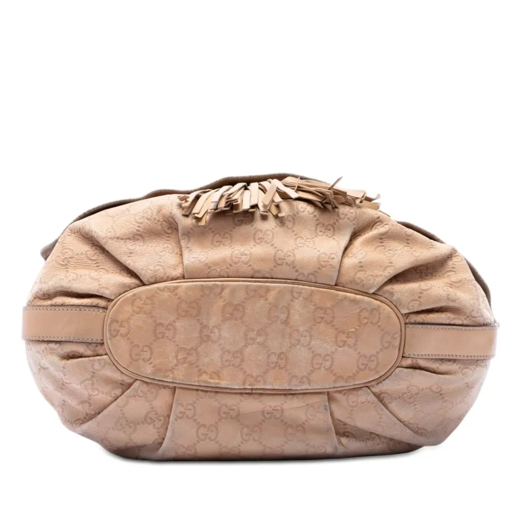 Gucci Guccissima Tribeca Crossbody Beige Leather Very good - Inside View