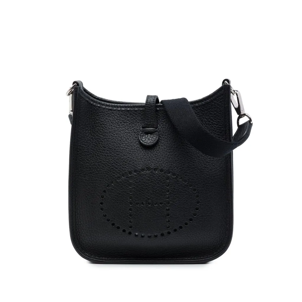 Hermès Clemence Evelyne I 16 Amazone Black Leather Very good - Front View