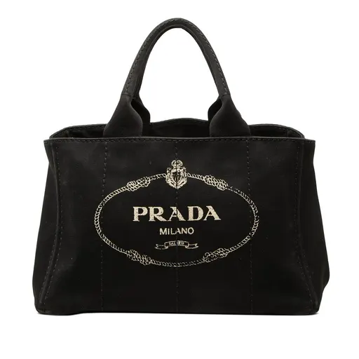 Prada Canvas Canapa Logo Tote