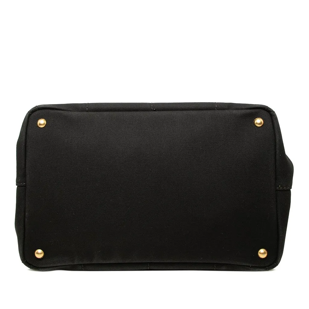 Prada Canvas Canapa Logo Tote Black Canvas Very good - Inside View