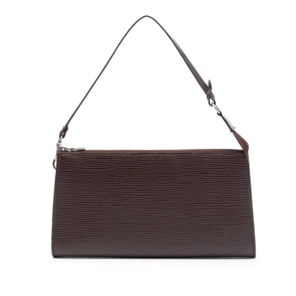 Louis Vuitton Epi Pochette Accessoires Brown Leather Very good - Front View