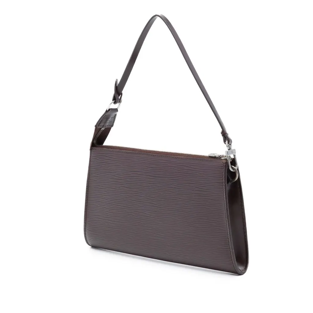 Louis Vuitton Epi Pochette Accessoires Brown Leather Very good - Back View