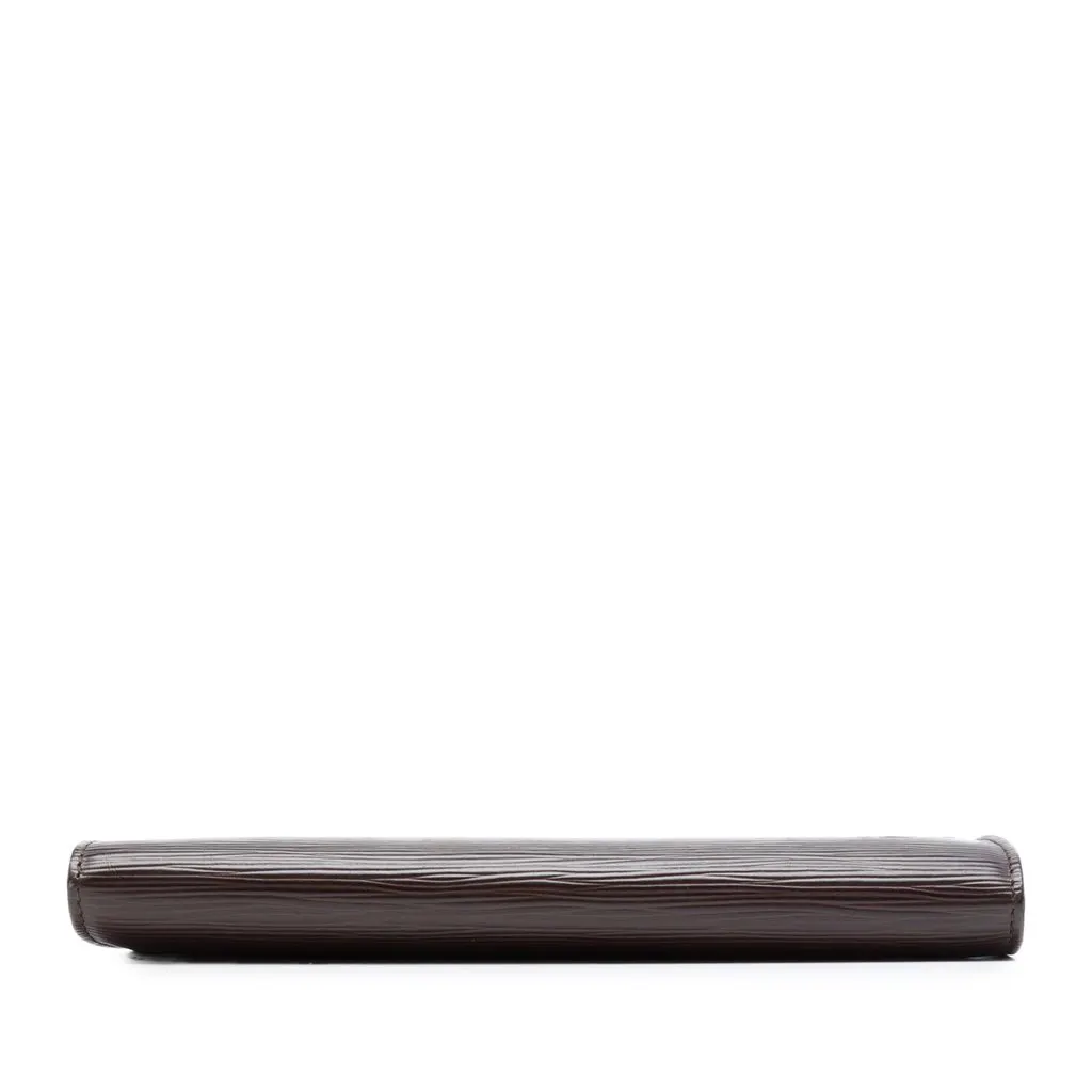 Louis Vuitton Epi Pochette Accessoires Brown Leather Very good - Inside View