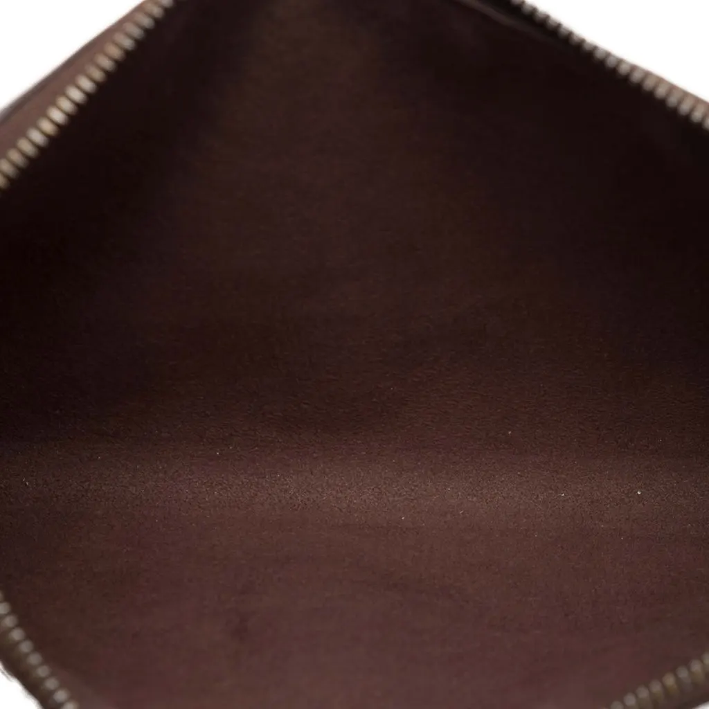 Louis Vuitton Epi Pochette Accessoires Brown Leather Very good - Model View