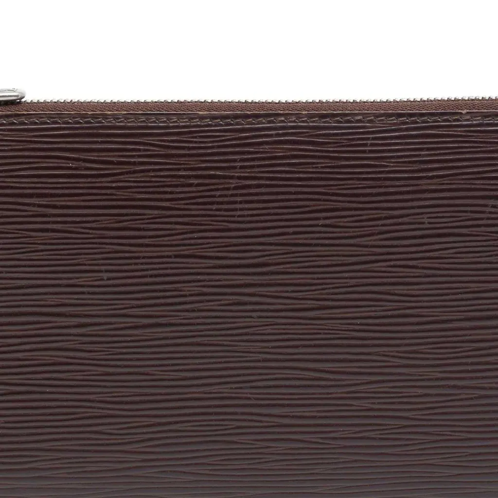 Louis Vuitton Epi Pochette Accessoires Brown Leather Very good - Box View
