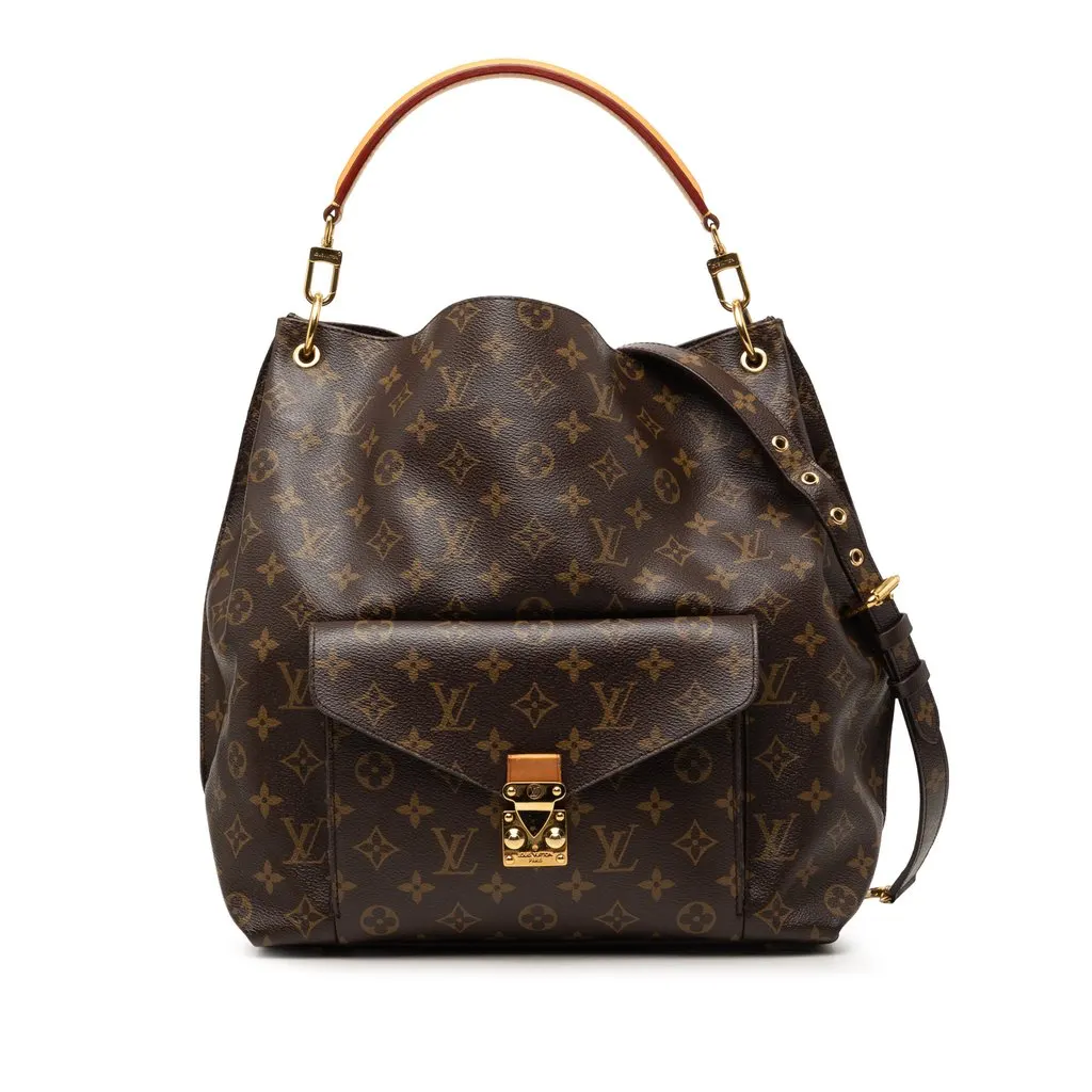 Louis Vuitton Monogram Metis Hobo Brown Good - Front View