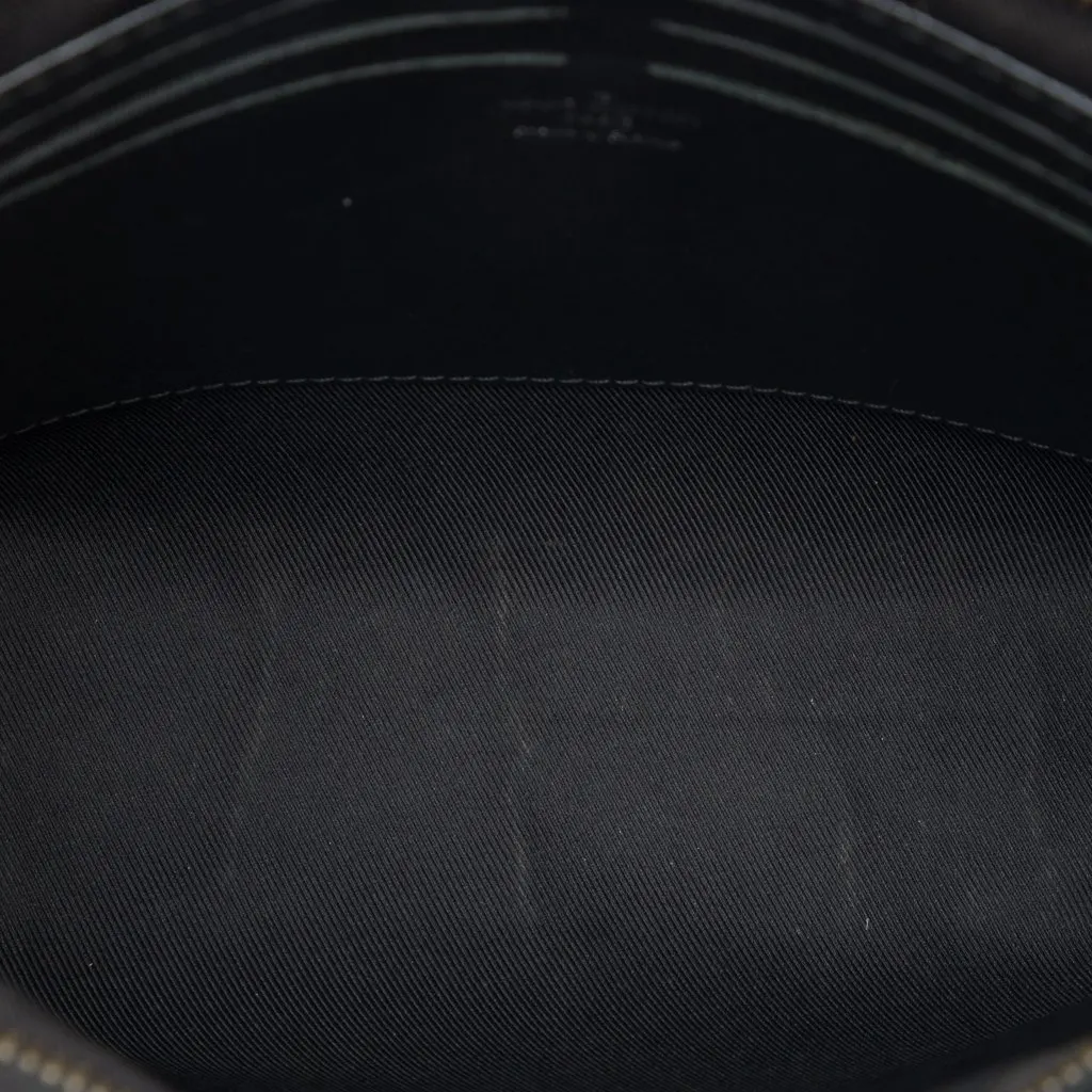 Louis Vuitton Monogram Eclipse Pochette Voyage MM Black Canvas Good - Model View