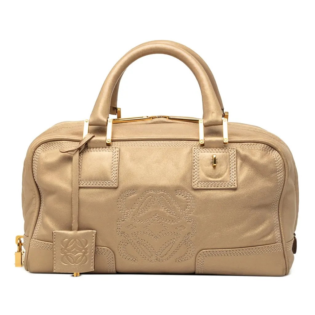 Loewe Metallic Leather Amazona 28 Gold Leather Very good - Front View