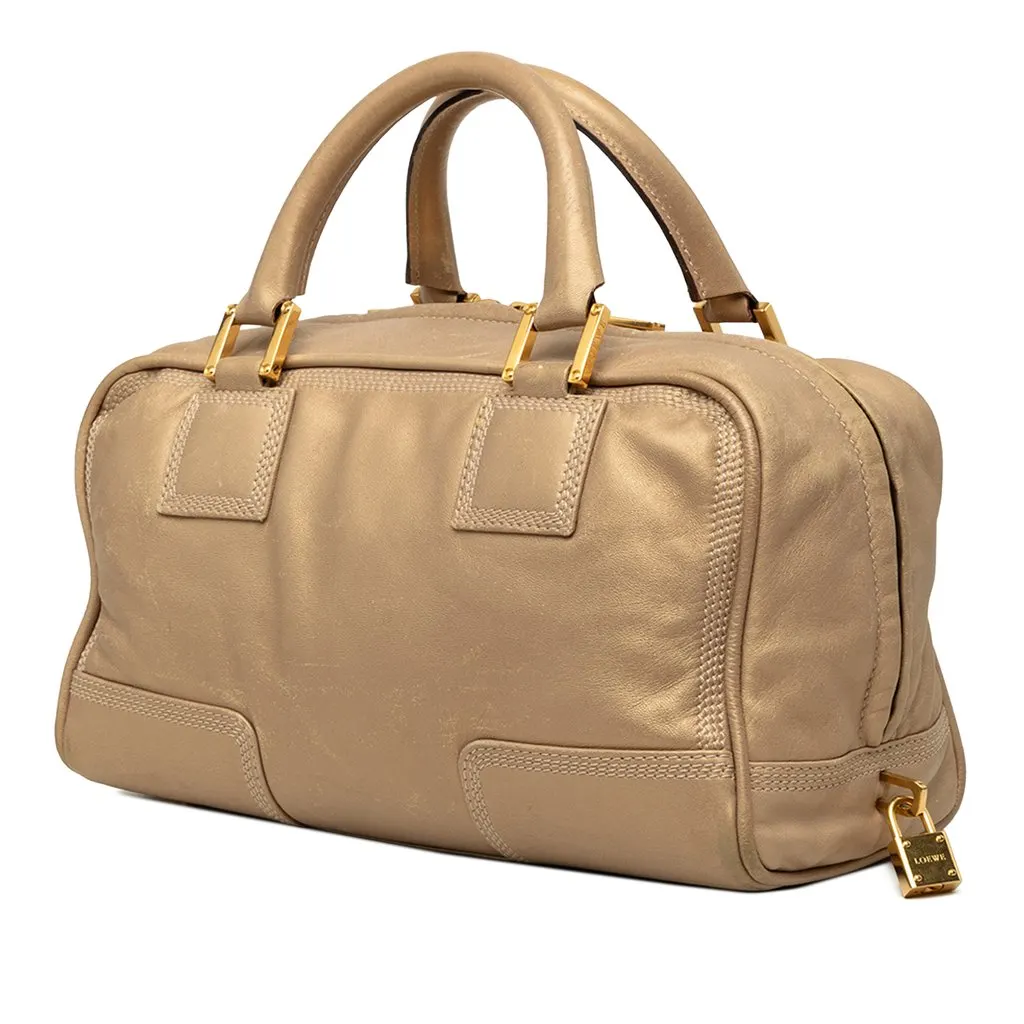 Loewe Metallic Leather Amazona 28 Gold Leather Very good - Back View