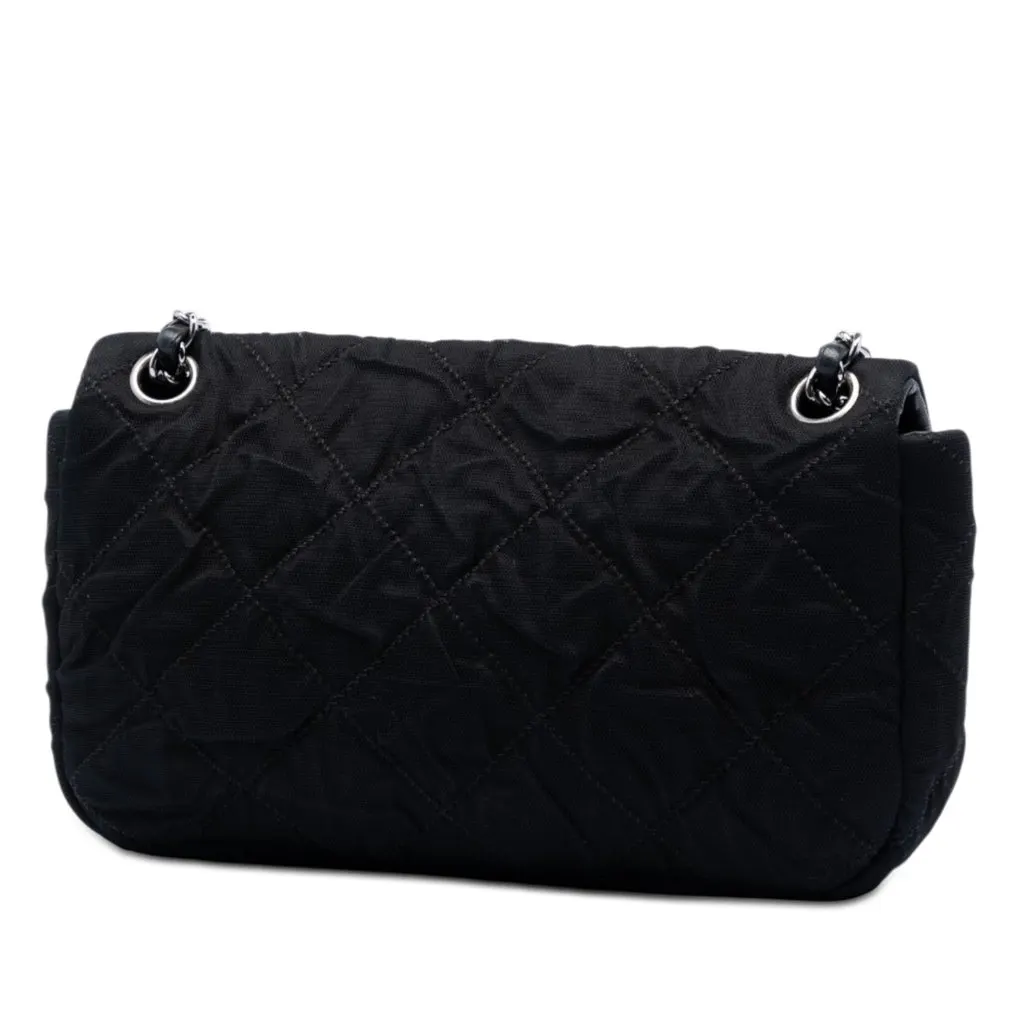 Chanel CC Ultra Stitch Mesh Flap Black Very good - Back View