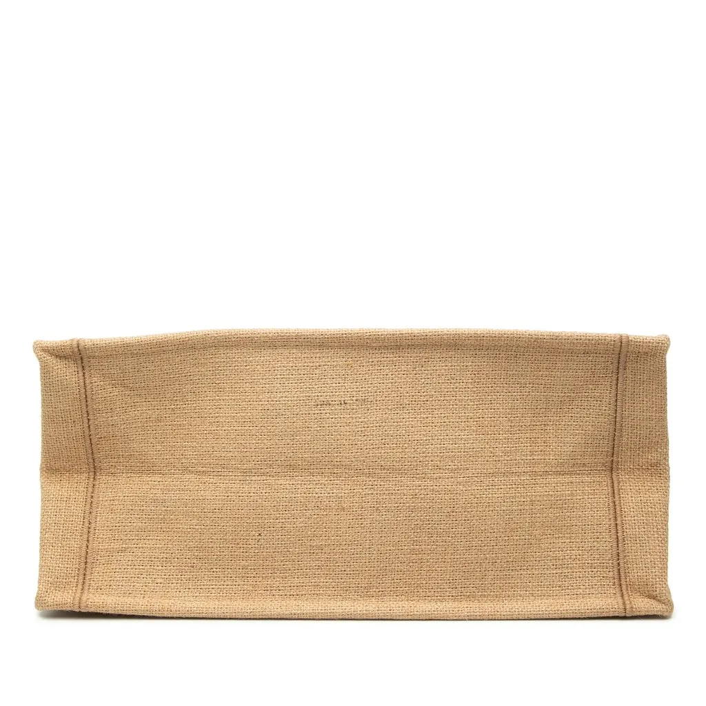 Dior Medium Jute Embroidered Book Tote Beige Very good - Inside View