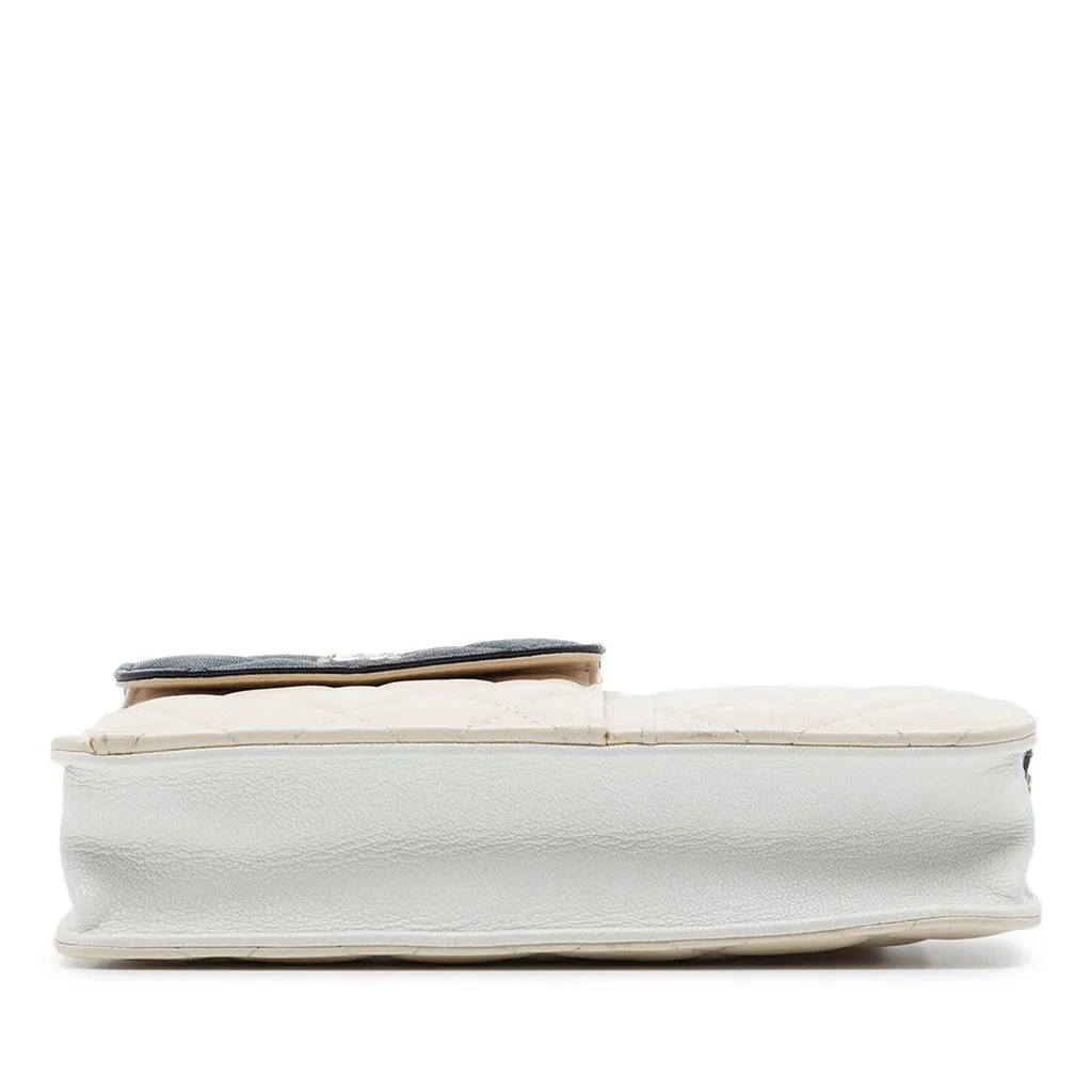 Chanel CC Tricolor Quilted Goatskin Multi Pocket Wallet On Chain Brown Leather Very good - Inside View