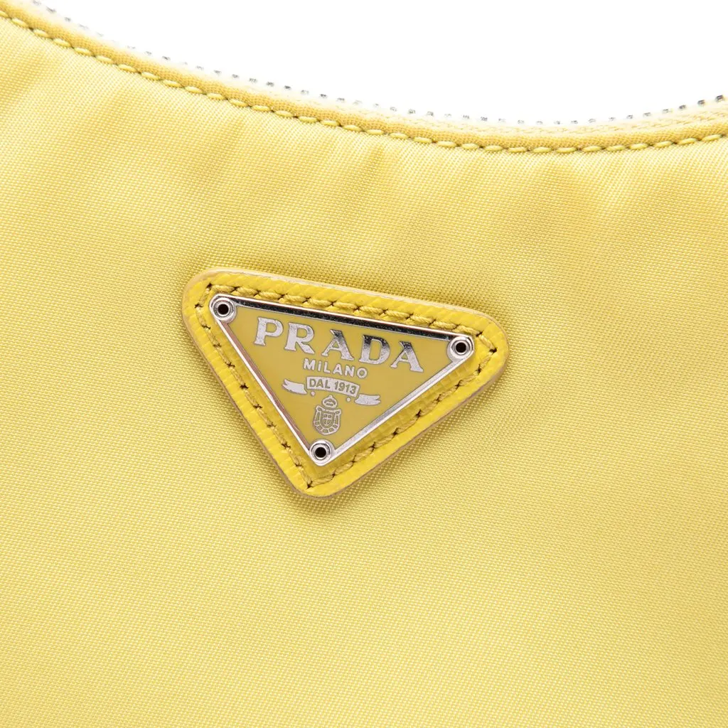 Prada Mini Tessuto Re Edition 2005 Satchel Yellow Polyamide Very good - Box View
