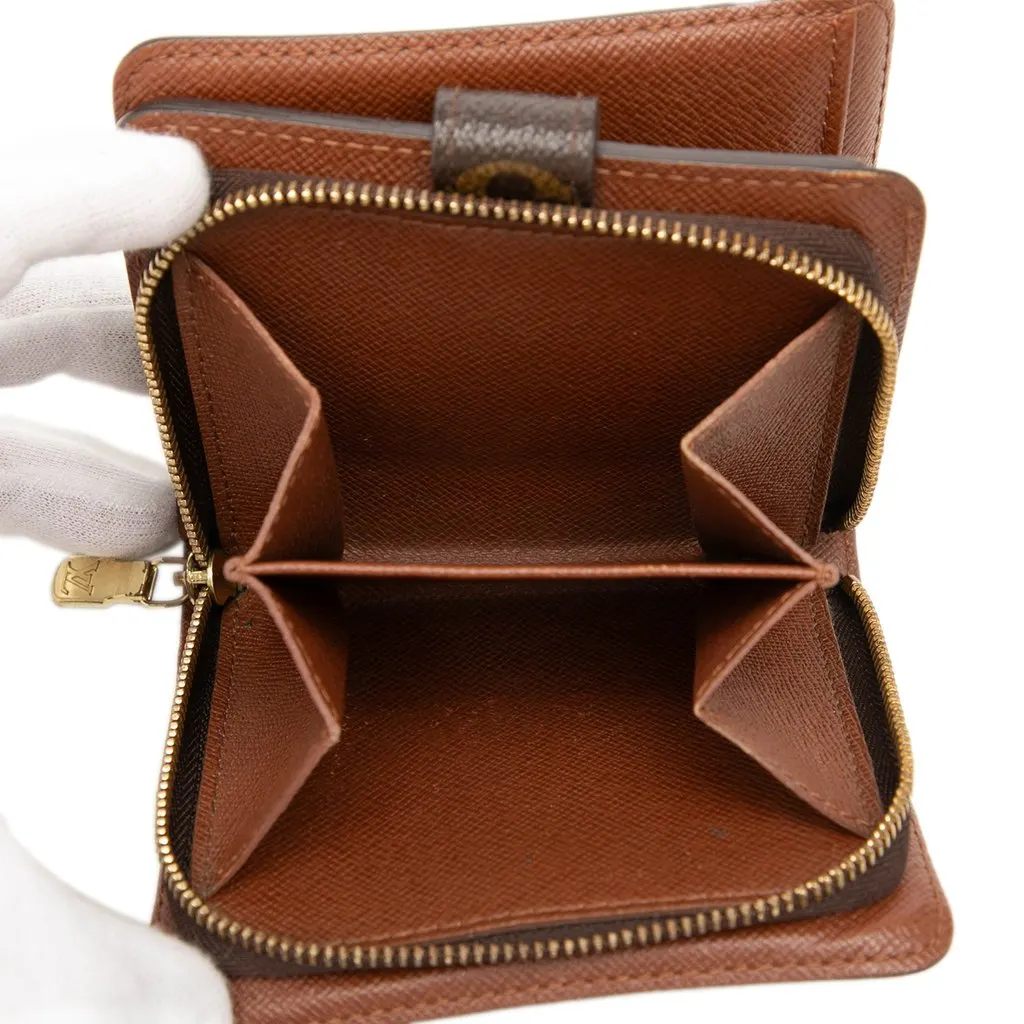 Louis Vuitton Monogram Compact Zip Wallet Brown Canvas Very good - Box View